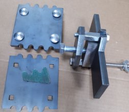 Комплект приспособлений для склейки абразивной ленты